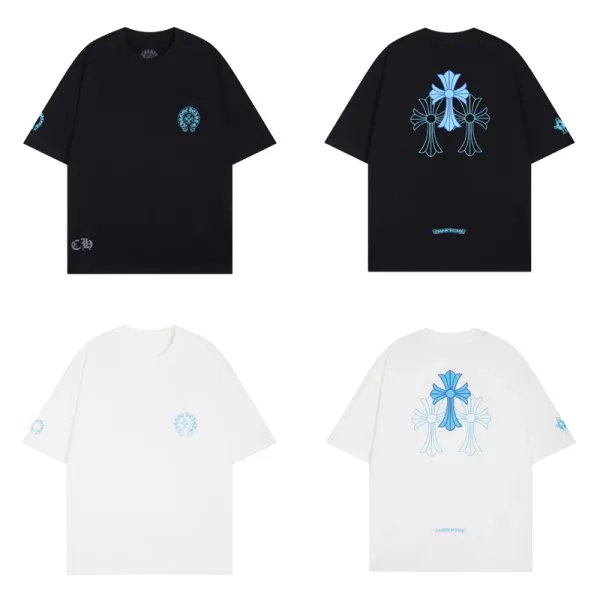 Chrome Hearts Cross Logo T-Shirt Black and White - 9
