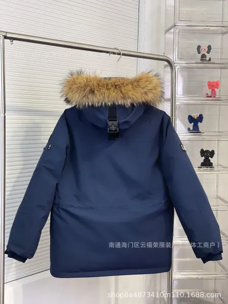 MLB x New York Yankees White Fur-Hooded Down Jacket - 11