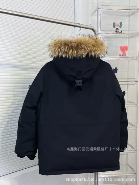 MLB x New York Yankees White Fur-Hooded Down Jacket - 19