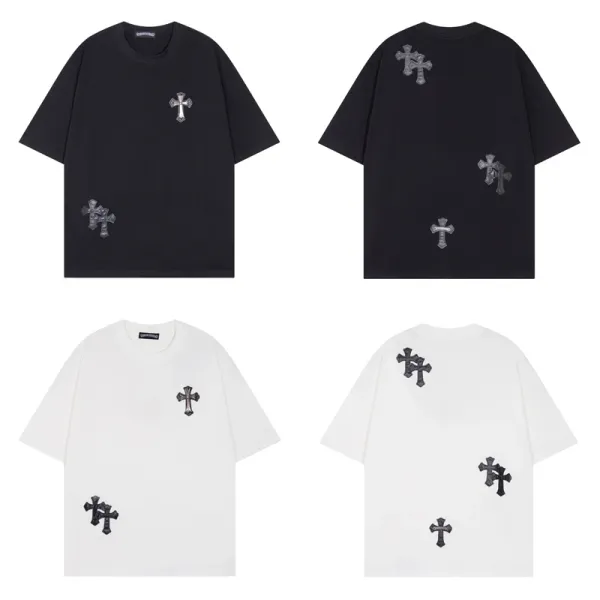 Chrome Hearts Cross Logo T-Shirt Black and White - 10