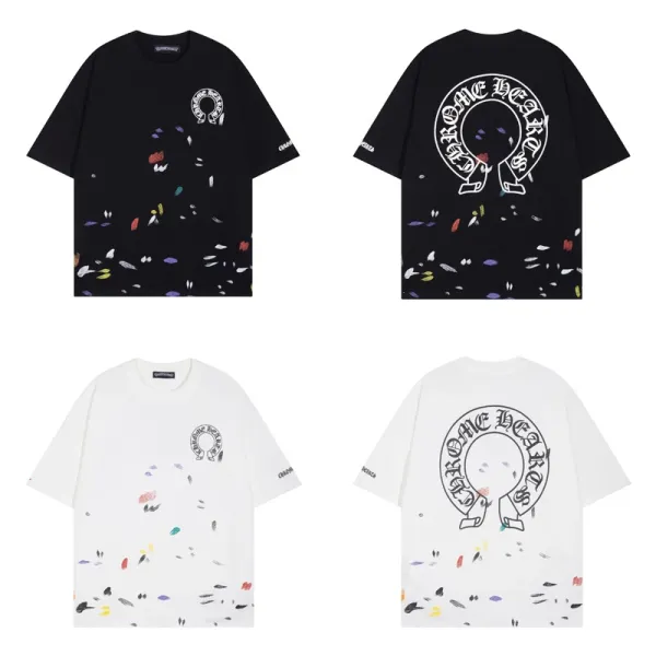 Chrome Hearts Cross Logo T-Shirt Black and White - 16