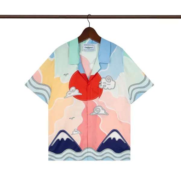 Casablanca Resort Print Short-Sleeve Shirt White - 17