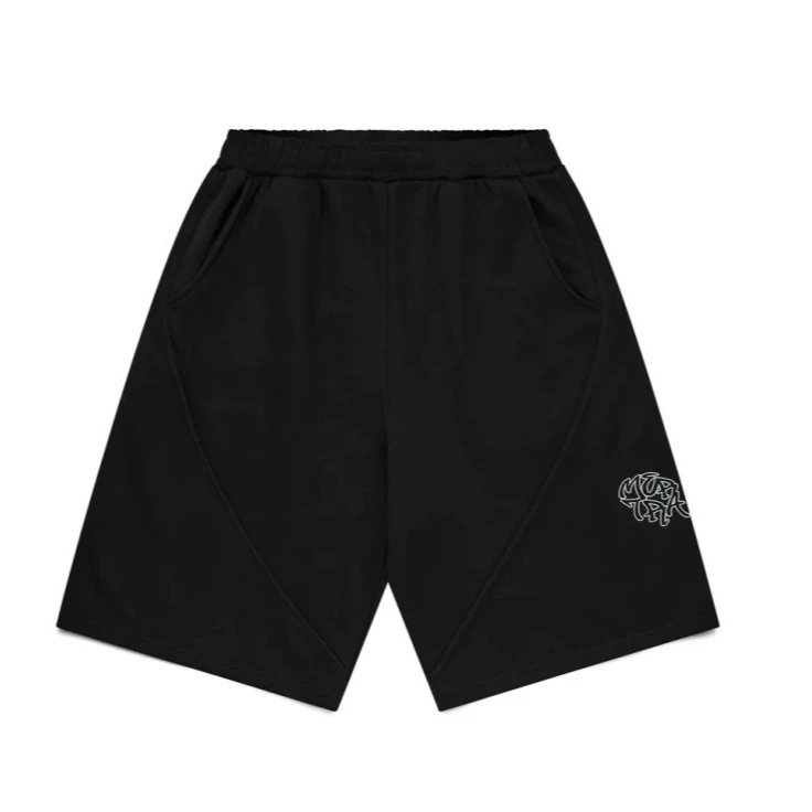 Maison Margiela Tabi-Style Oversized T-Shirt and Cropped Shorts Set Black - 4