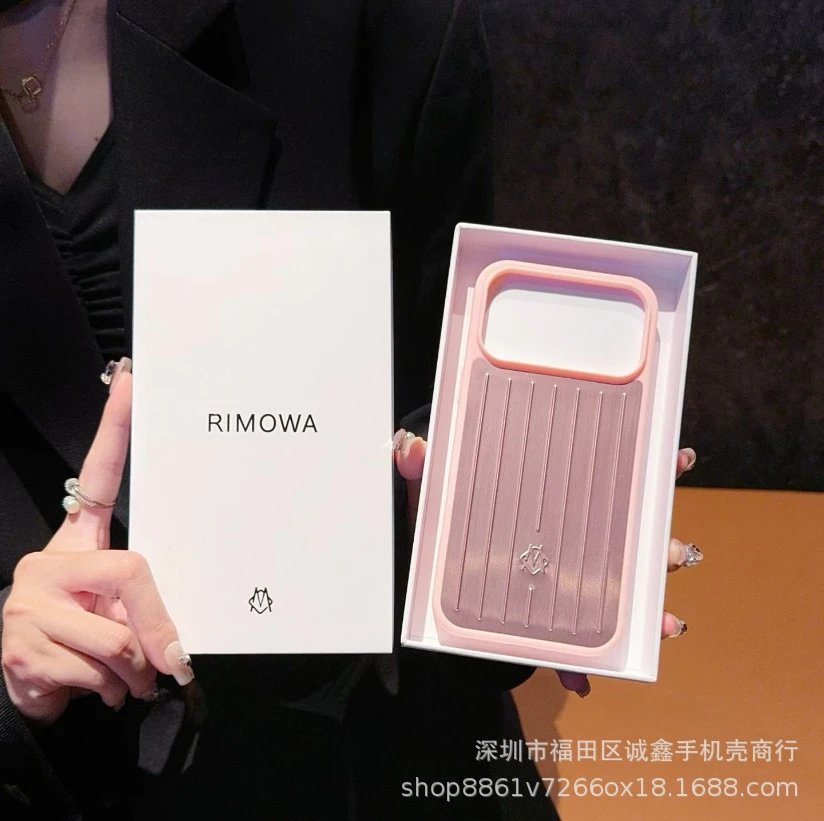 Custom Luxury-Style Ribbed Metallic Rose Gold Phone Case for iPhone 13/14 Pro Max - 20