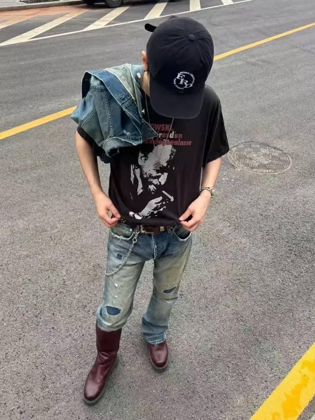 ERD Melancholy Rich Kid Embroidery Baseball Cap photo 4