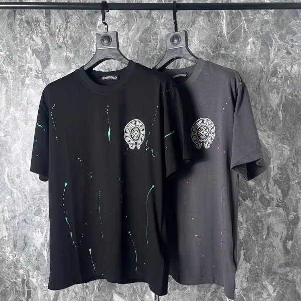Chrome Hearts Cross Logo T-Shirt Black and White - 43