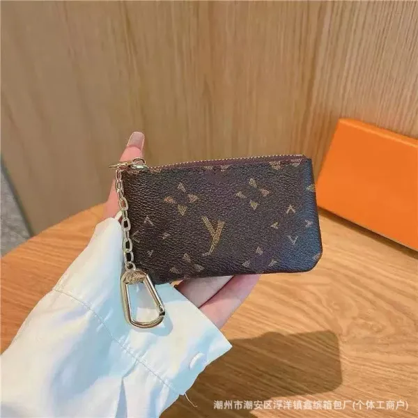 Louis Vuitton Monogram Key Pouch Brown Wallet - 1