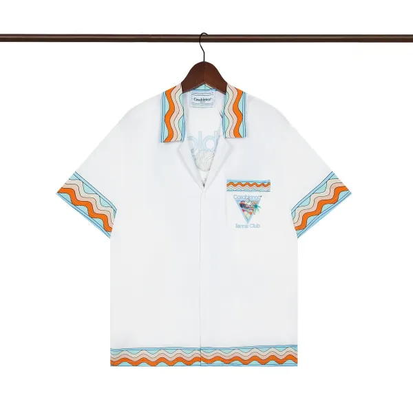 Casablanca Resort Print Short-Sleeve Shirt White - 23