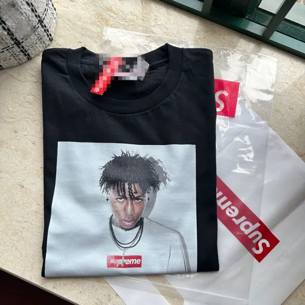 Supreme x XXXTentacion Portrait Black T-Shirt - 1