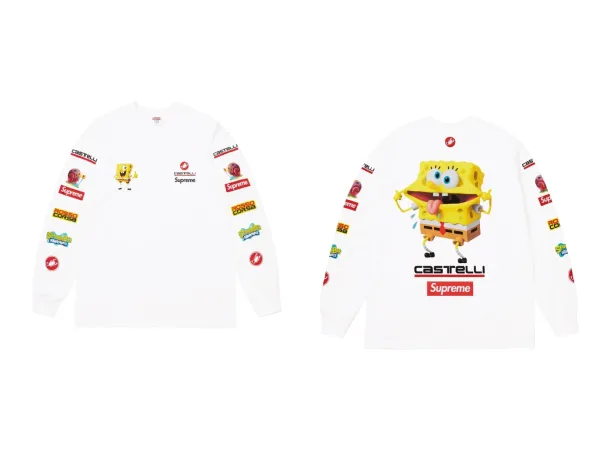 Supreme 99 Jersey Long Sleeve Tee Black and White - 17