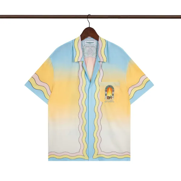 Casablanca Resort Print Short-Sleeve Shirt White - 28