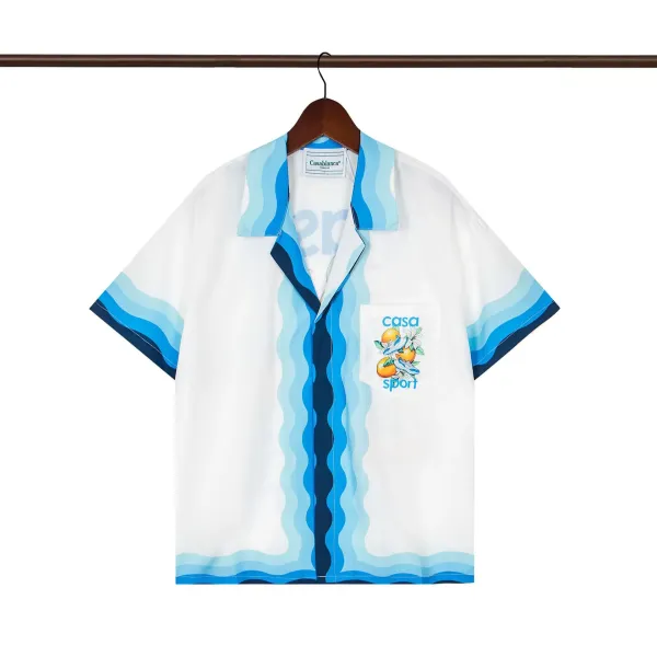 Casablanca Resort Print Short-Sleeve Shirt White - 30