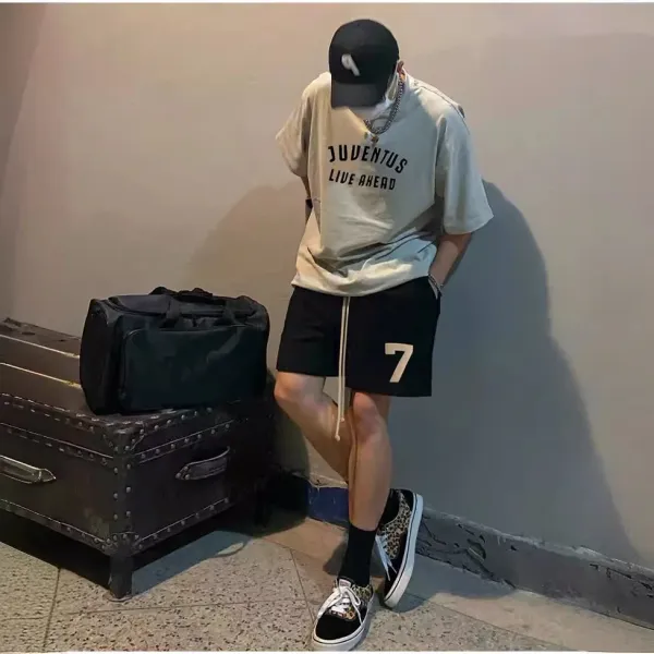 Off-White Number 7 Shorts Black - 10