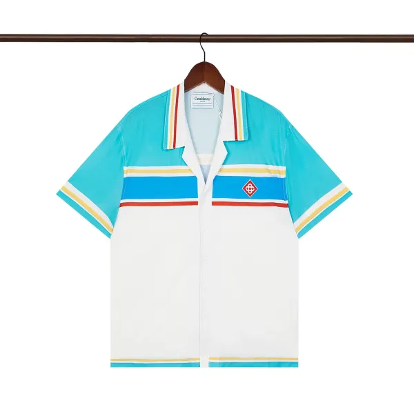 Casablanca Tennis Club Color-Block Polo Shirt - 1