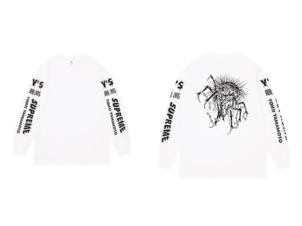 Supreme 99 Jersey Long Sleeve Tee Black and White - 18