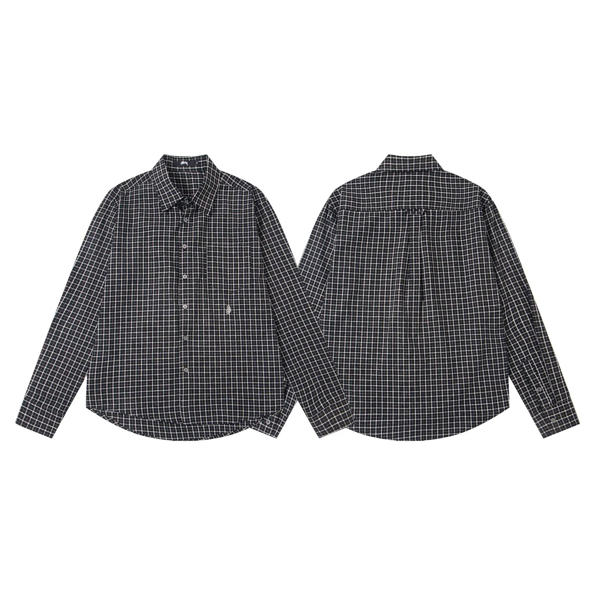Stussy Classic Striped Collared Casual Short-Sleeve Shirt photo 5