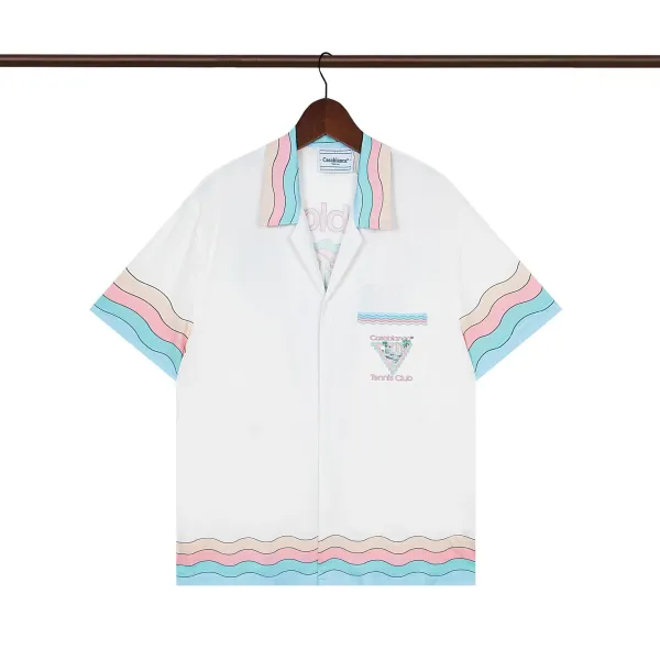 Casablanca Resort Print Short-Sleeve Shirt White - 22