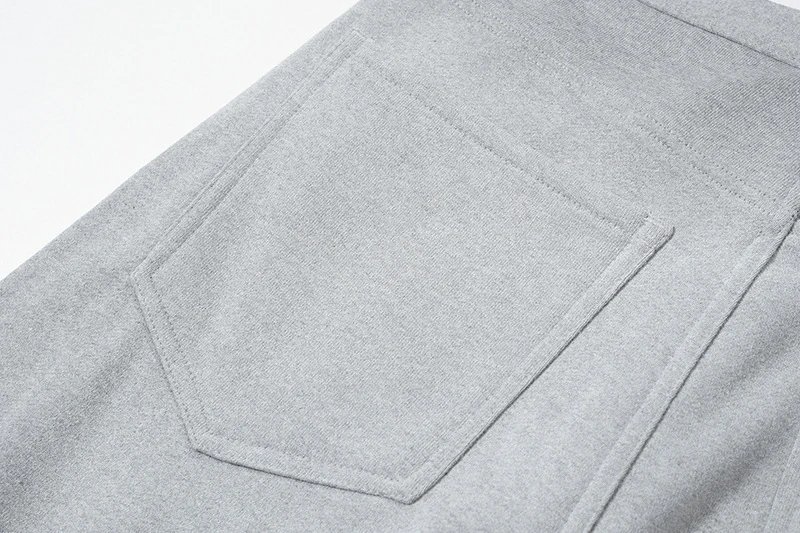 Design Wide-Leg Straight-Cut Gray Denim Jeans - 10