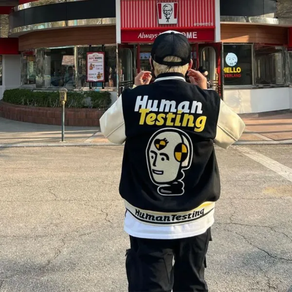 Human Made x Girls Don't Cry Pink Varsity Jacket - 4