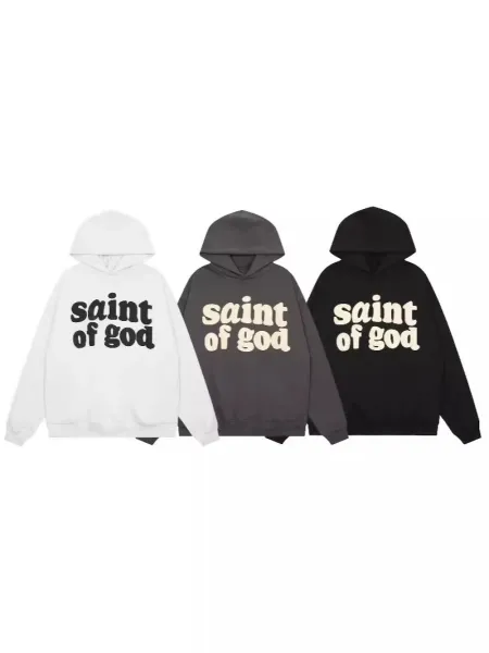 Saint Tears Saint of God Oversized Black Hoodie - 4
