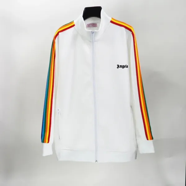 Palace Angels Rainbow Stripe Track Jacket White - 1