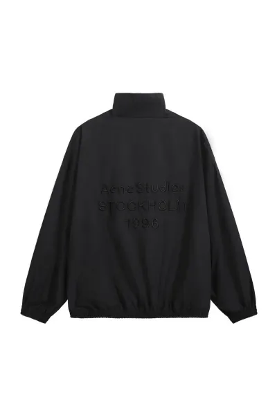 Acne Studios Stockholm 1996 Embroidered Windbreaker Black - 1