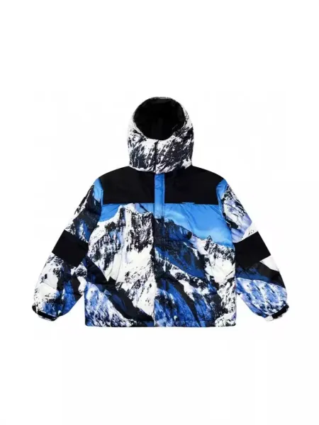 Supreme x The Statue of Liberty Printed Down Jacket Black - 4