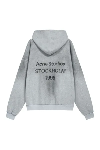 Acne Studios Script Logo Zip-Up Jacket Gray - 21