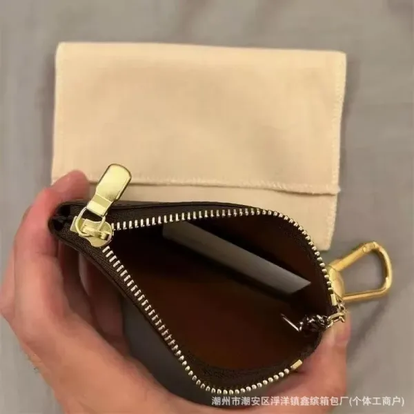 Louis Vuitton Monogram Key Pouch Brown Wallet - 7
