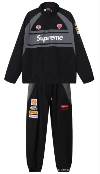 Supreme x Ducati Racing Track Suit Black/Gray - 1