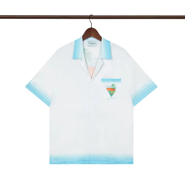 Casablanca Resort Print Short-Sleeve Shirt White - 5