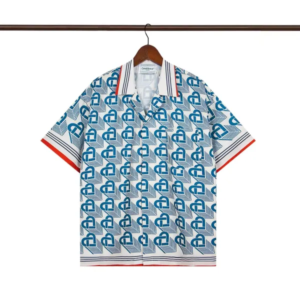 Casablanca Resort Print Short-Sleeve Shirt White - 27