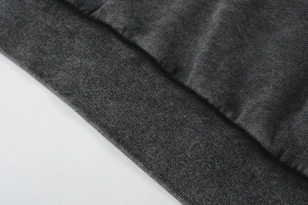 Design Acid Wash Gray Oversized Hoodie - 8