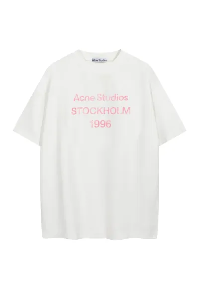 Acne Studios Stockholm 1996 Pink Print T-Shirt - 1