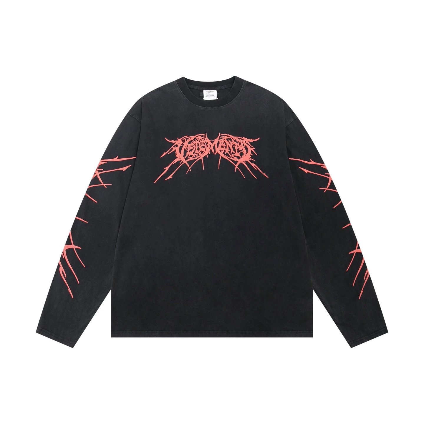 VET Wing Graphic Red Print Long-Sleeve T-Shirt photo 3
