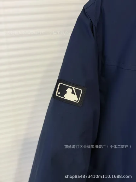 MLB x New York Yankees White Fur-Hooded Down Jacket - 14