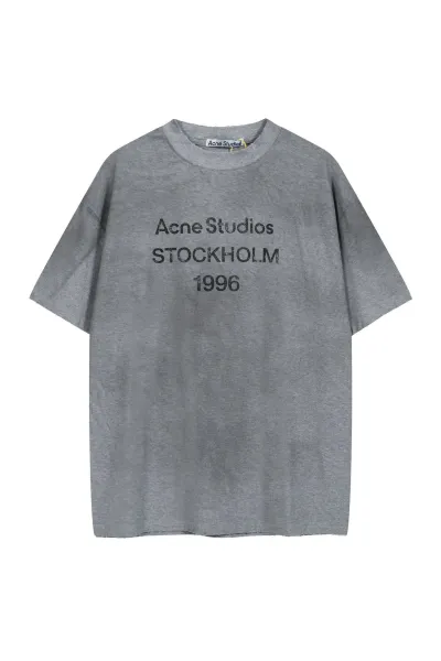 Acne Studios Script Logo Zip-Up Jacket Gray - 28