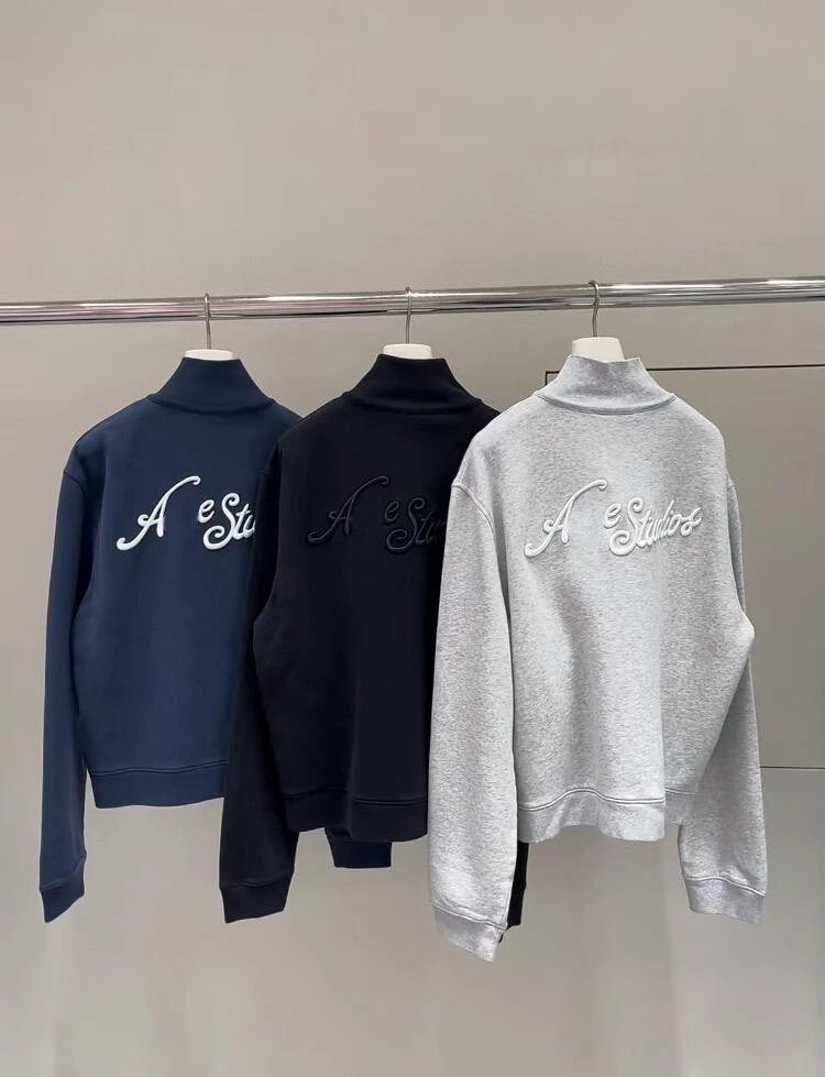 A Bathing Ape Studios Logo Pullover Navy Blue Hoodie - 7