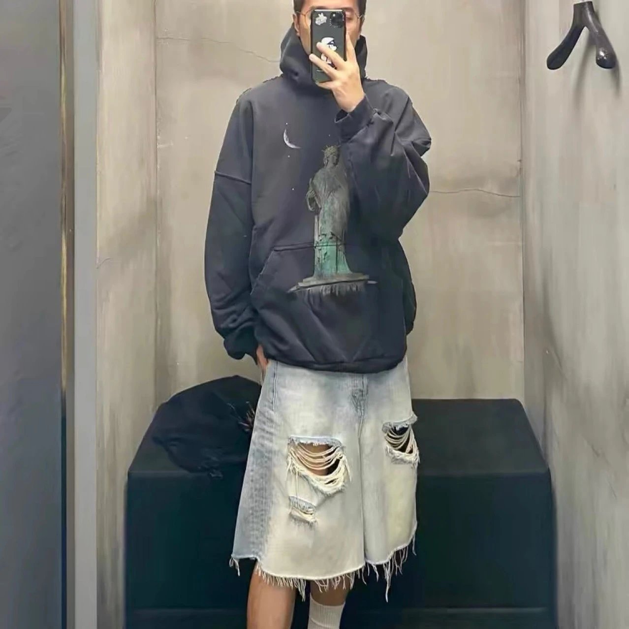 Balenciaga Triple S Silver Metallic Chunky Sneakers - 12