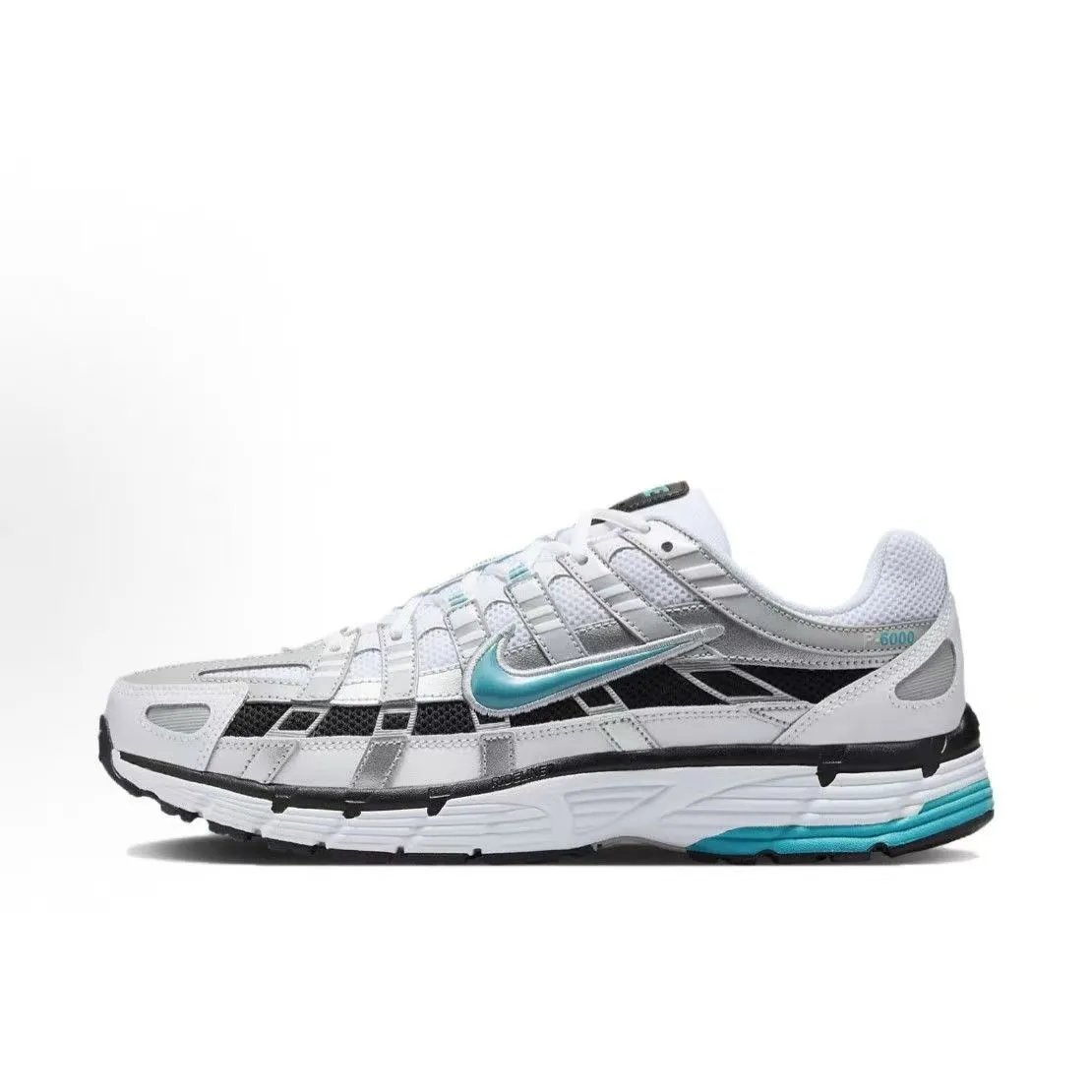 Nike P-6000 White Turquoise Running Shoes - 1