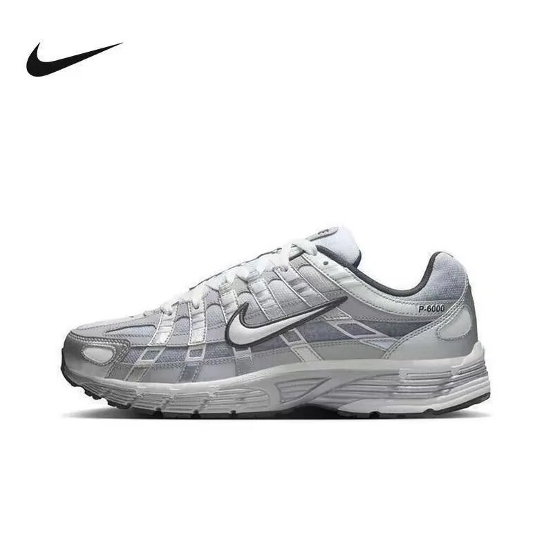Nike P-6000 Silver Gray Running Shoes - 1