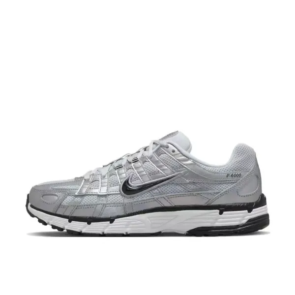 Nike P-6000 Silver Gray Running Shoes - 1