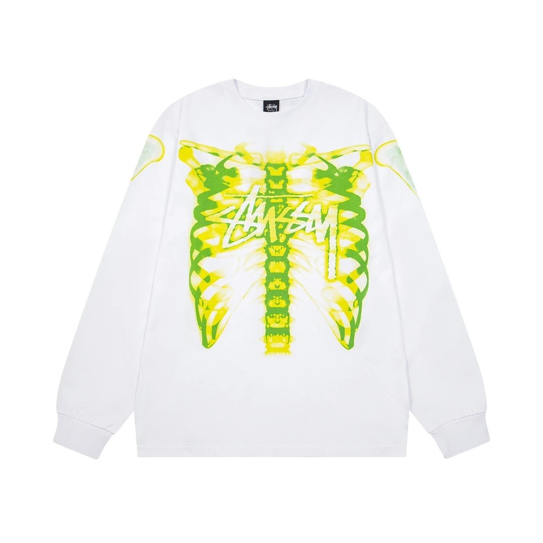 Stussy Letter Print Crew Neck Long-Sleeve T-Shirt photo 2