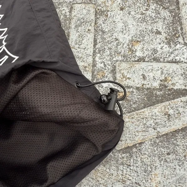 Supreme Gothic Logo Windbreaker Pants Black - 18