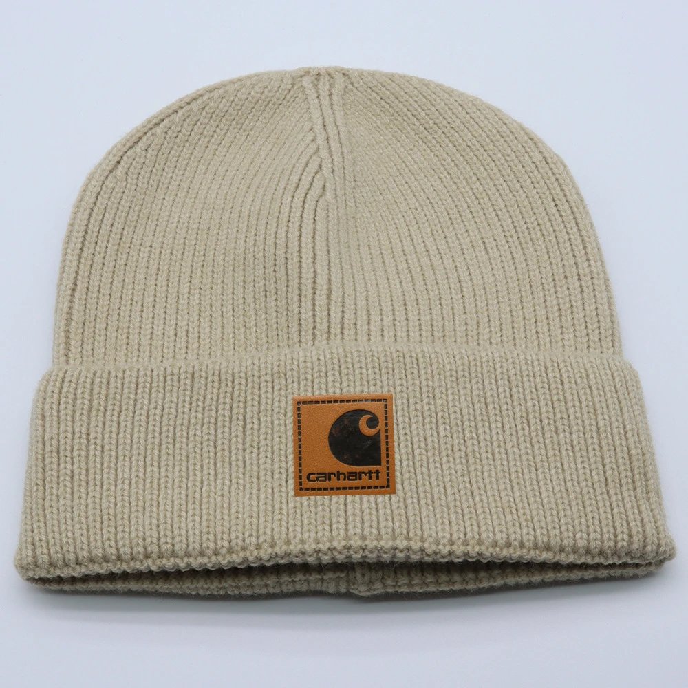 Carhartt Beige Knit Beanie