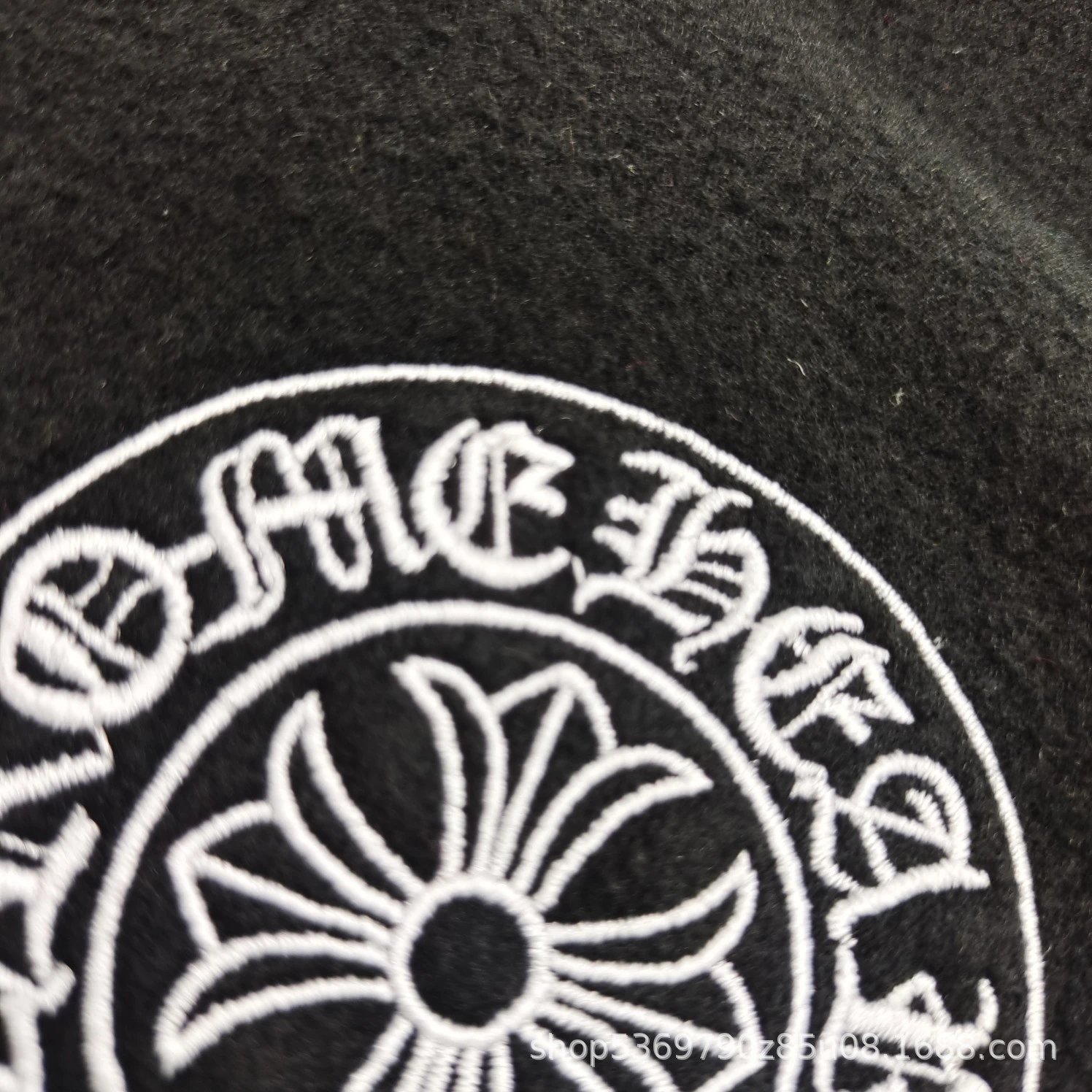 Chrome Hearts Half-Zip Fleece Pullover Navy - 5