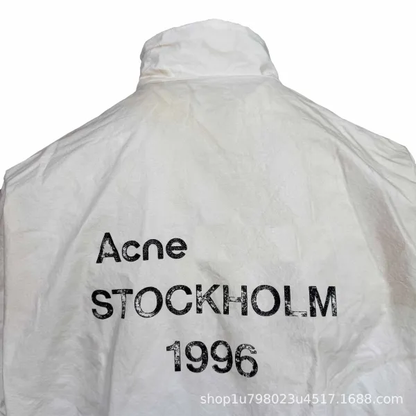 Acne Studios Stockholm 1996 Windbreaker White Jacket - 8