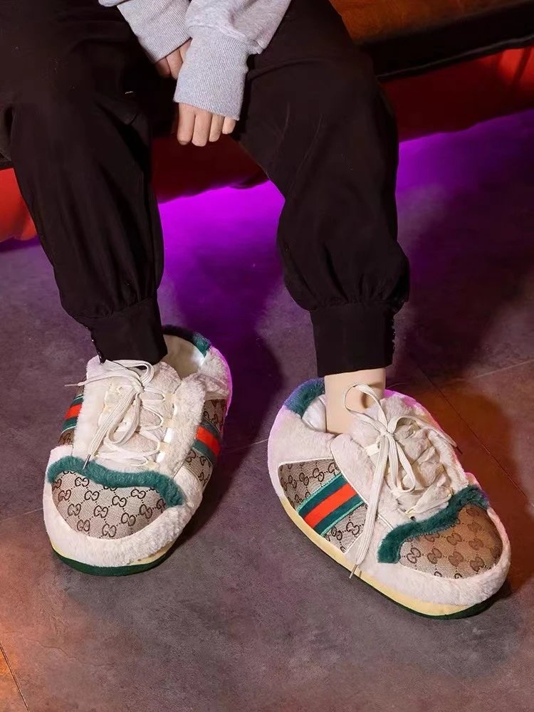 Gucci Rhyton Slippers Multicolor Sneaker-Style Slippers - 1