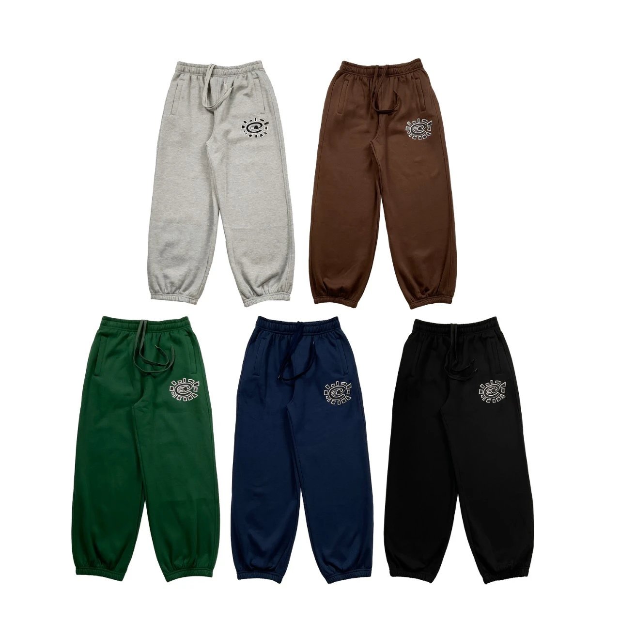 Sun-Print Fleece-Lined Casual Pants photo 3