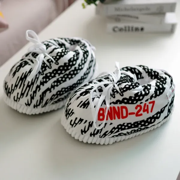 BNND-247 Zebra Print Slip-On Slippers - 1